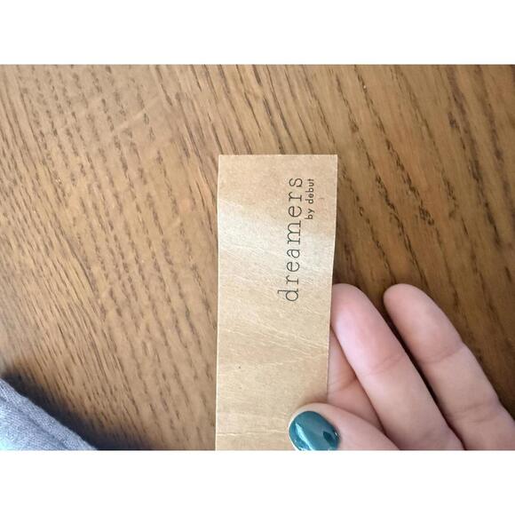 Dreamers by Debut Women's Gray V-Neck Sweater M/L - Picture 2 of 6